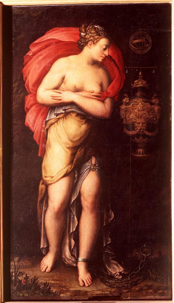 allegoria della Pazienza (dipinto) di Siciolante Girolamo da Sermoneta (?) (sec. XVI)