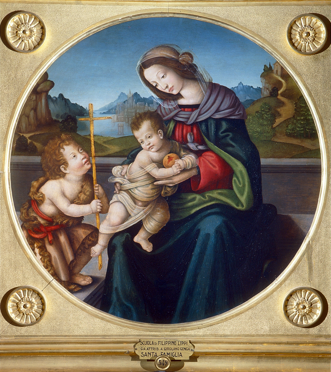 Madonna con Bambino e San Giovannino (dipinto) di Maestro della Madonna Naumburg (attribuito) (primo quarto sec. XVI)