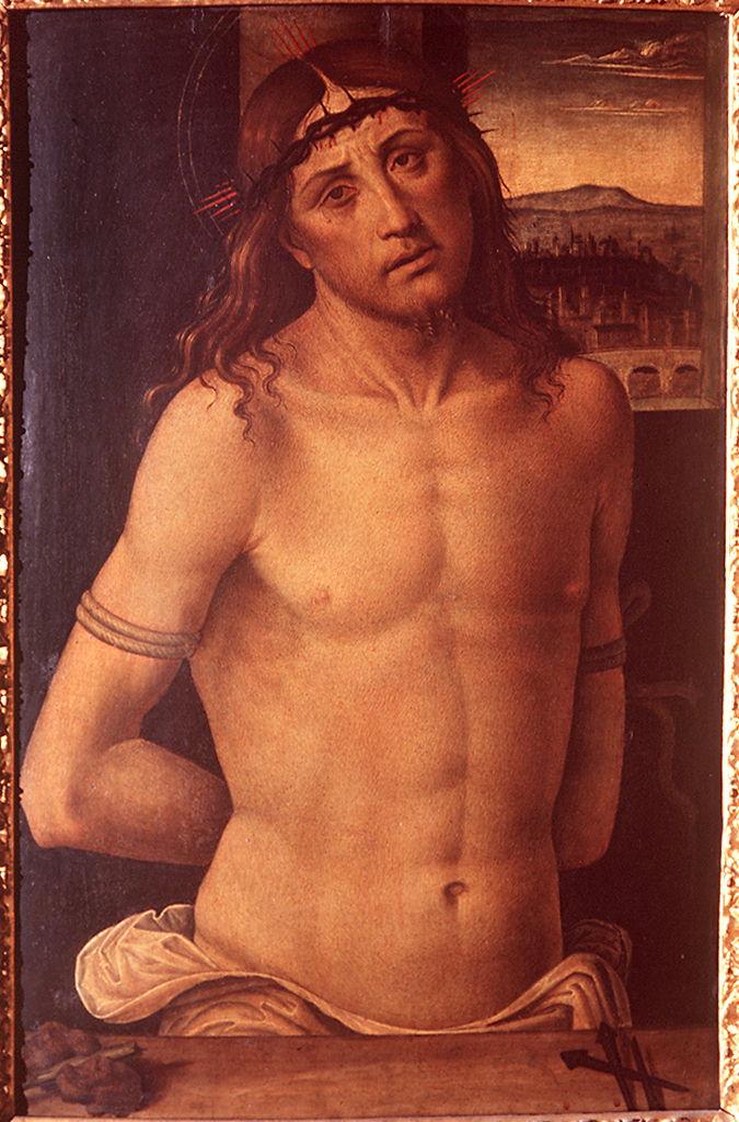 Cristo alla colonna (dipinto) di Bertucci Giovanni Battista il Vecchio (inizio sec. XVI)