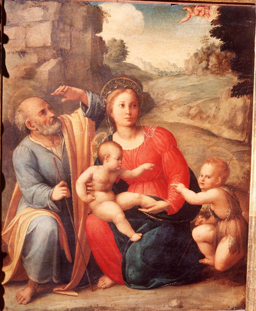 Sacra Famiglia con San Giovannino (dipinto) di Granacci Francesco (primo quarto sec. XVI)