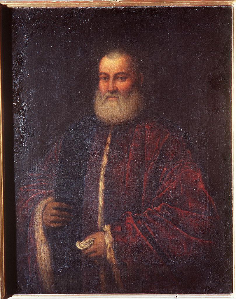 ritratto di vecchio (dipinto) di Robusti Jacopo detto Tintoretto (scuola) (inizio sec. XVII)