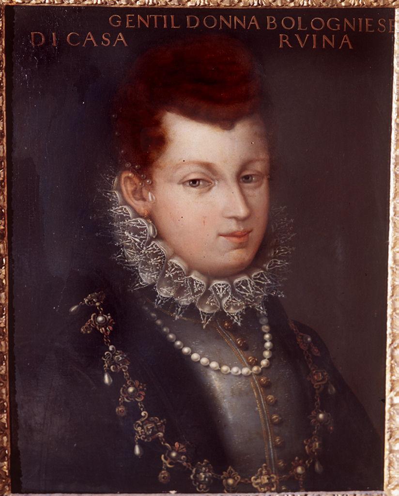 ritratto di donna di casa Ruini (dipinto) di Dell'Altissimo Cristofano (seconda metà sec. XVI)