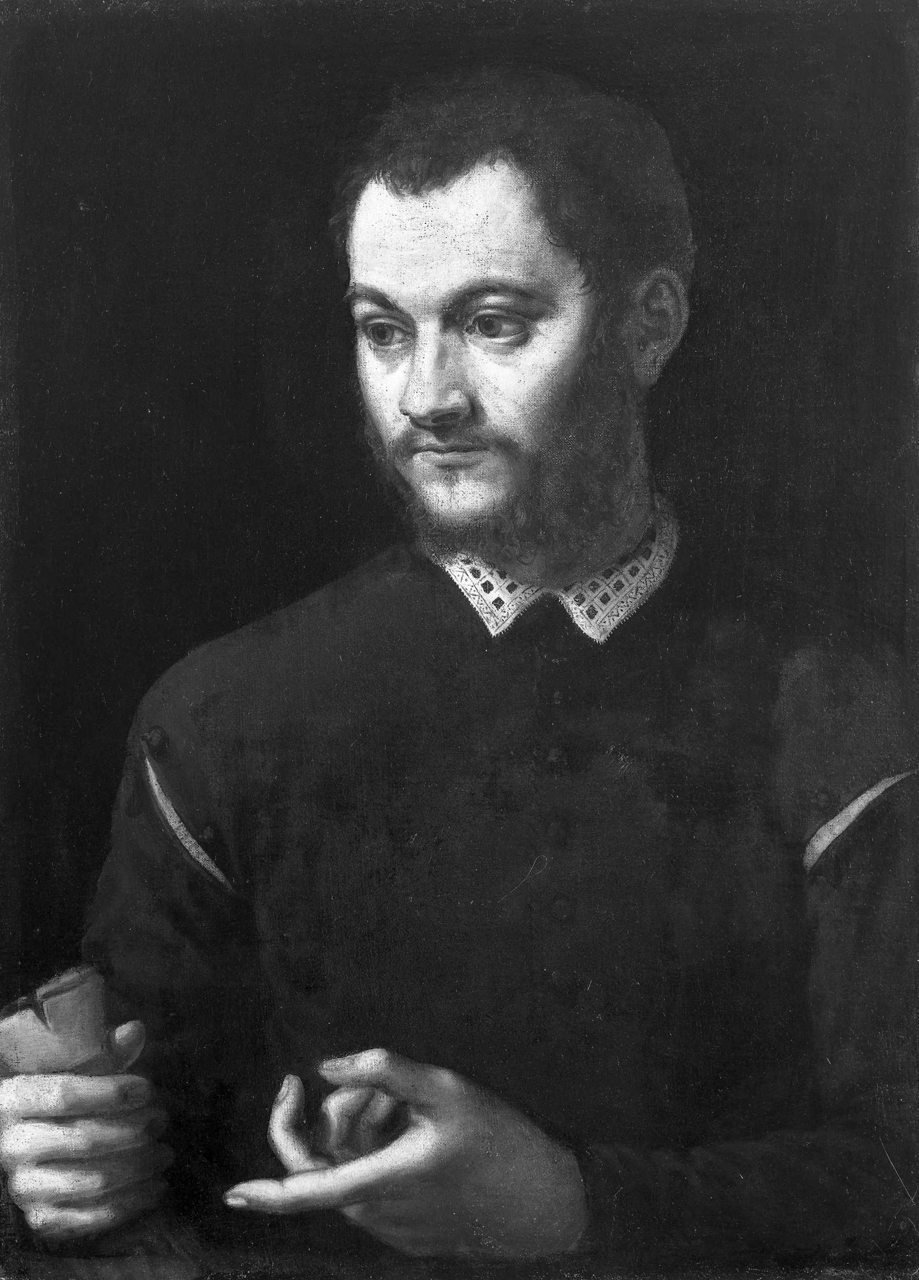 ritratto d'uomo (dipinto) - ambito veneto (fine sec. XVI)