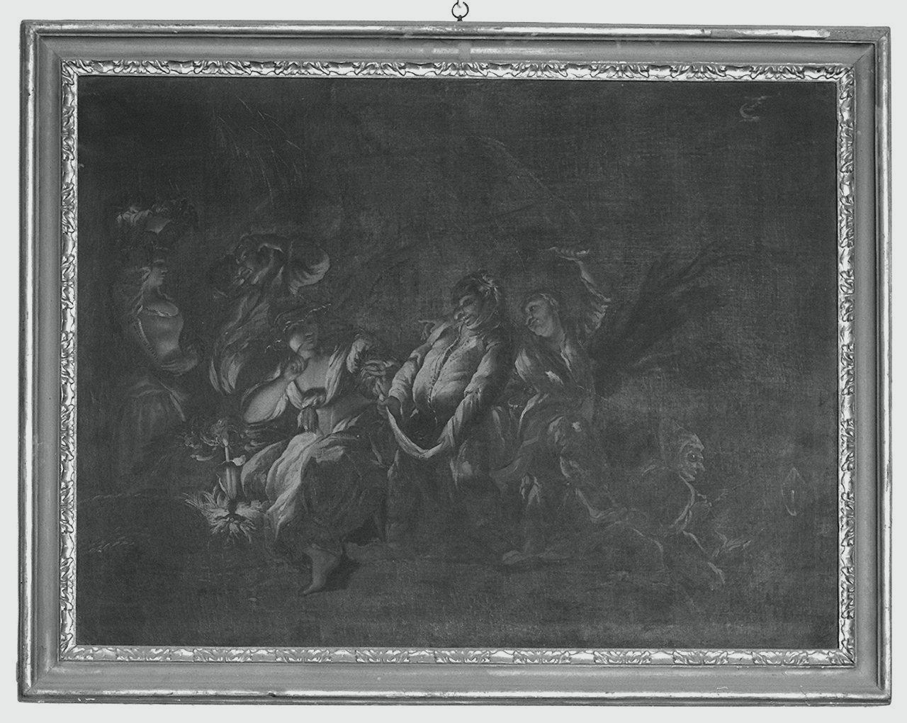 festa mascherata (dipinto) - ambito bresciano (primo quarto sec. XVIII)