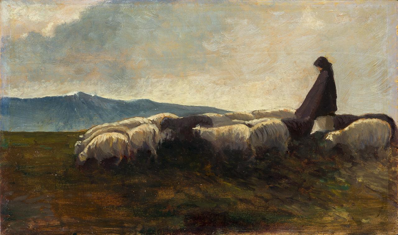 Pastore con gregge, paesaggio con pastore (dipinto)