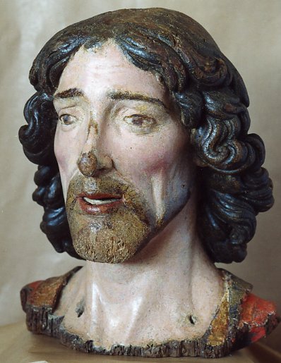 testa di San Giovanni Battista (scultura) - ambito Italia centrale (sec. XVI)