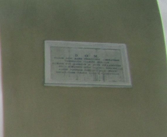 lapide commemorativa - ambito napoletano (secondo quarto XIX)