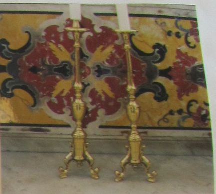 candelabro, serie - ambito napoletano (secondo quarto XIX)