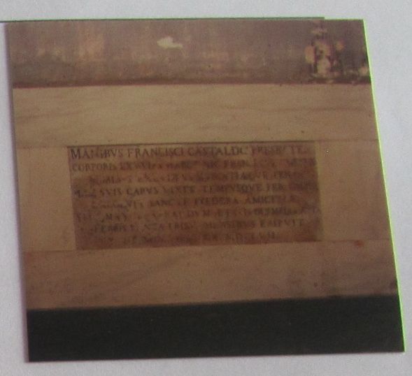 lapide - ambito napoletano (inizio XVIII)