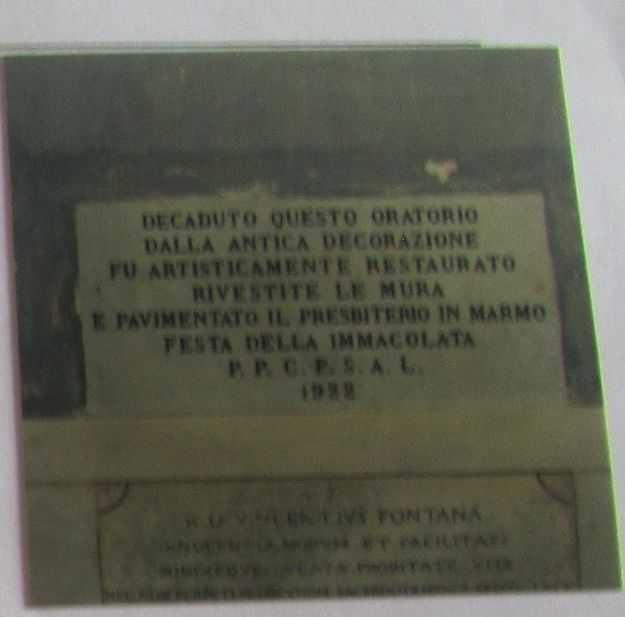 lapide - ambito napoletano (primo quarto XX)