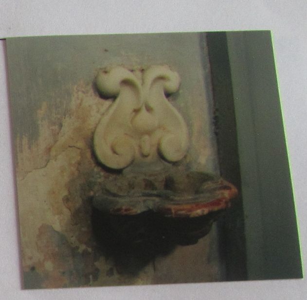 acquasantiera - ambito napoletano (metà XIX)