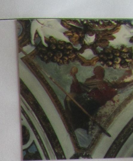 figura allegorica femminile (dipinto, elemento d'insieme) - ambito napoletano (fine XVIII)