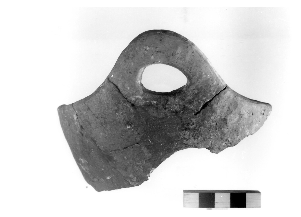 scodella troncoconica con ansa a maniglia - civiltà protovillanoviana/ età del bronzo finale (sec. X a.C)