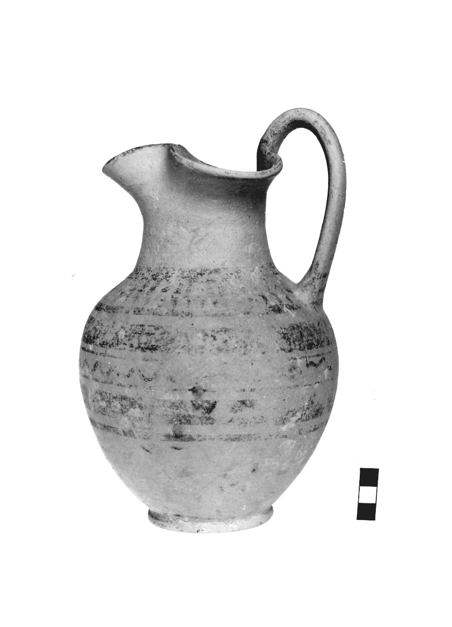 oinochoe dipinta a fasce - fase Piceno IV A (sec. VI a.C)
