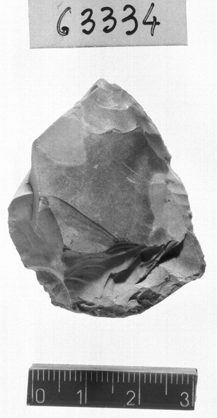 raschiatoio laterale/ frammento (Paleolitico medio)