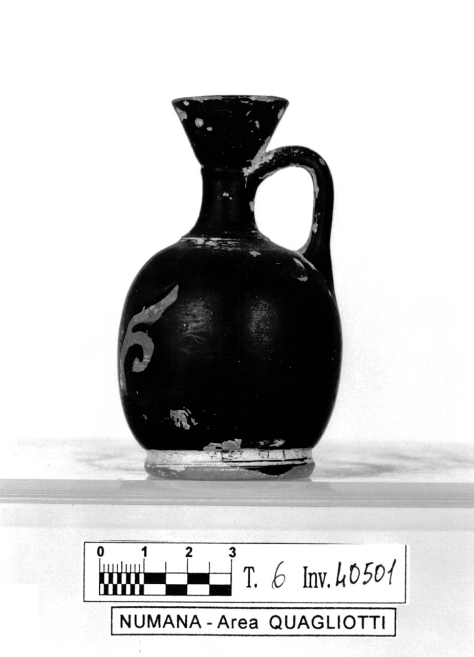 lekythos aryballica - produzione attica (ultimo quarto sec. V a.C)