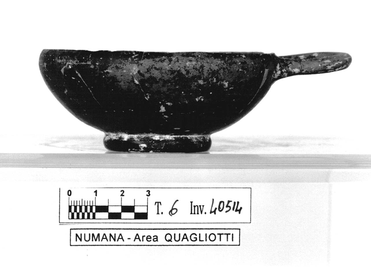 ciotolina monoansata - produzione attica (ultimo quarto sec. V a.C)