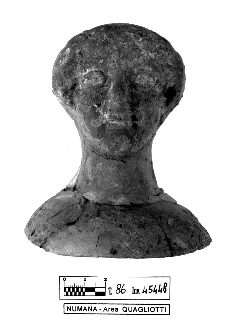 busto - produzione magno-greca (?) (fine sec. V a.C)