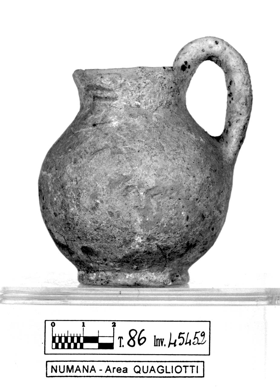 olpe miniaturistica - fase Piceno V (fine sec. V a.C)