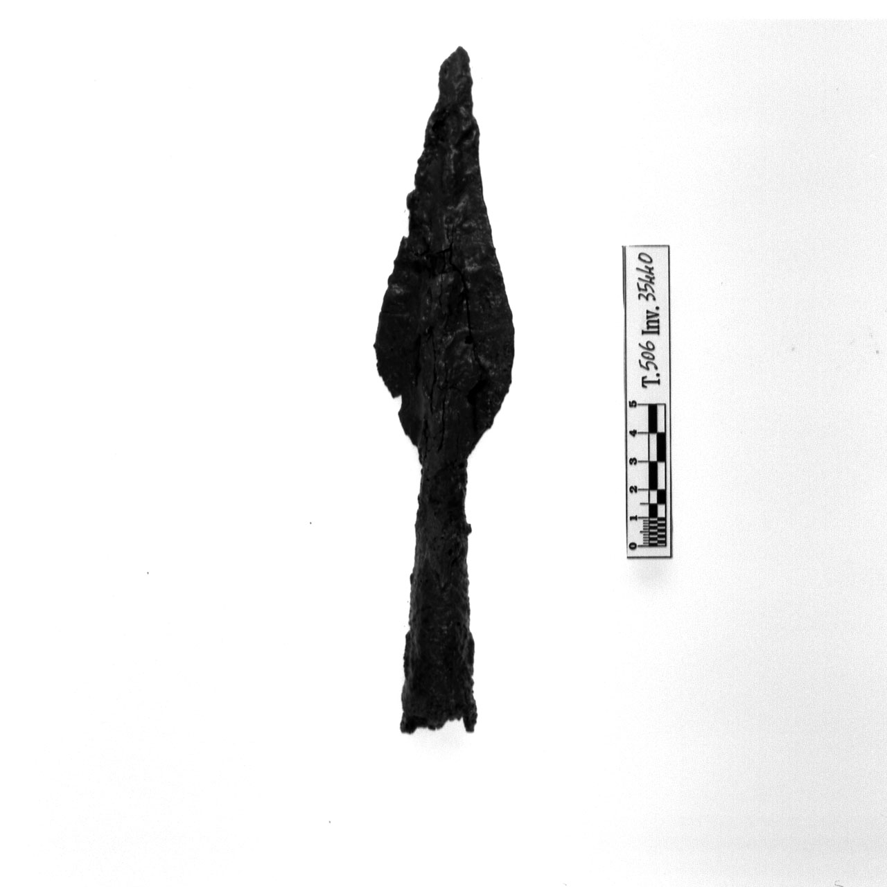punta di lancia - fase Piceno VI (seconda metà sec. IV a.C)