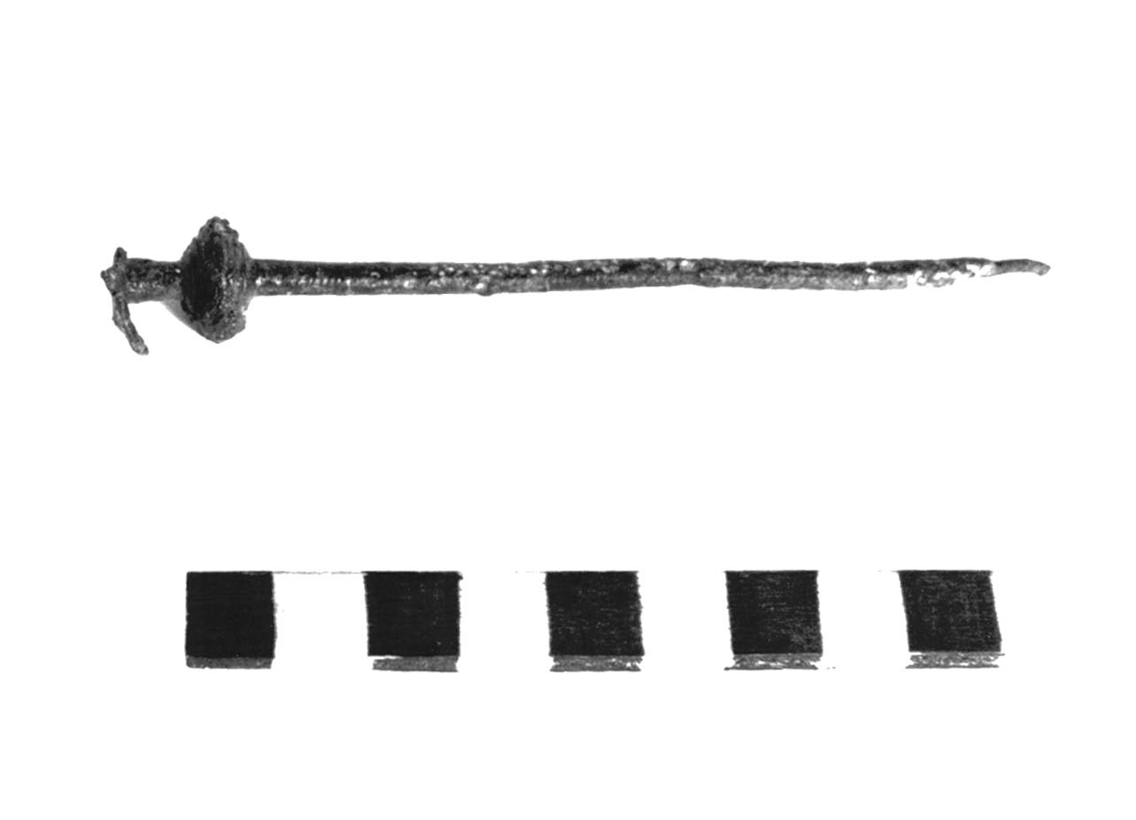 spillone con capocchia a vaso - fase Piceno II (sec. IX a.C)