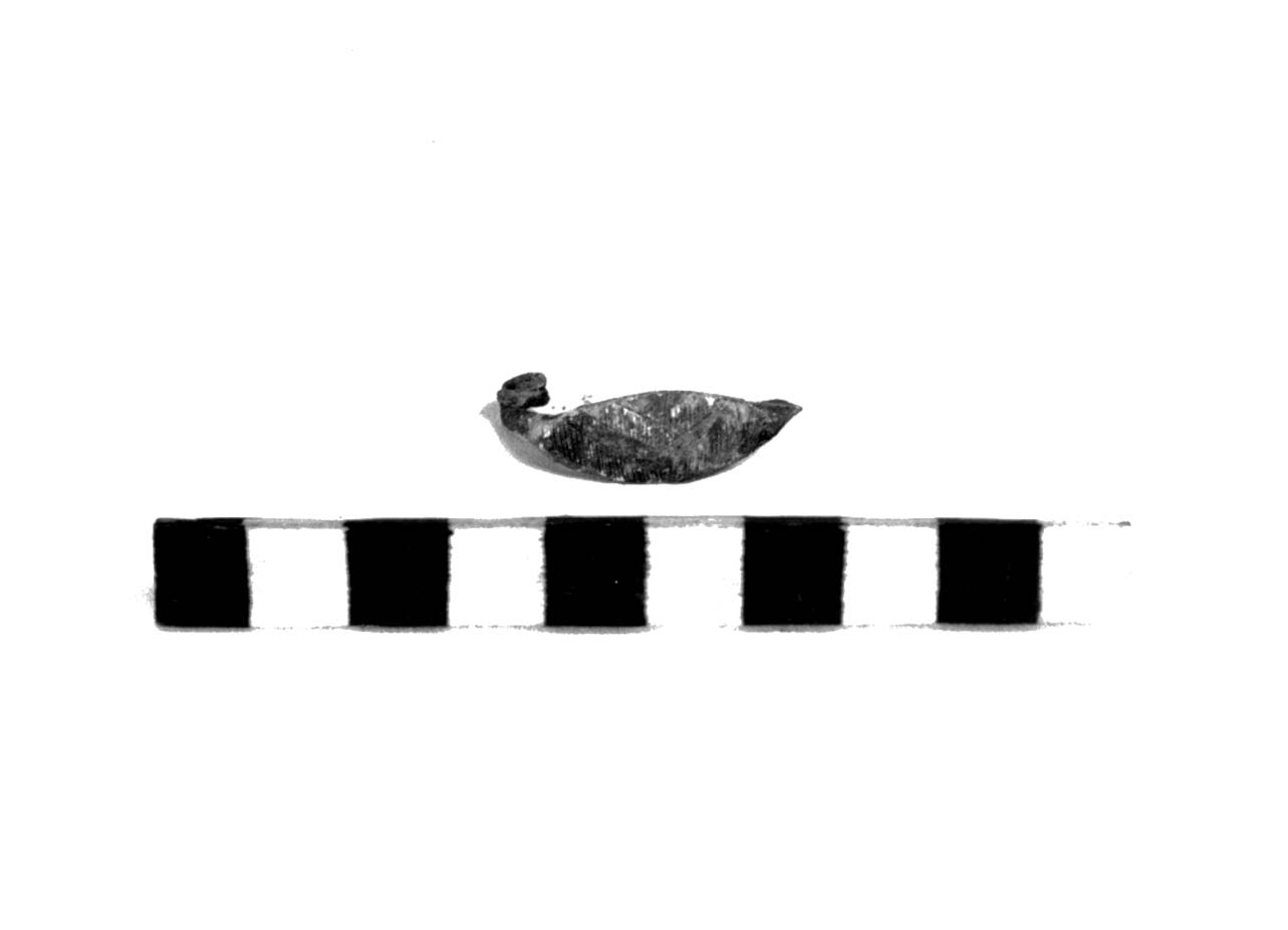 fibula ad arco ribassato - civiltà villanoviana-fase II (seconda metà sec. VIII a.C)