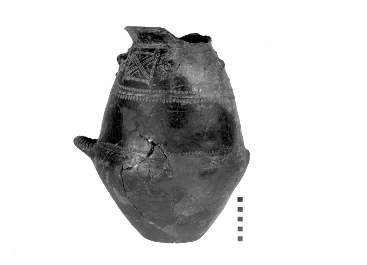 vaso biconico - civiltà villanoviana-fase II (seconda metà sec. VIII a.C)