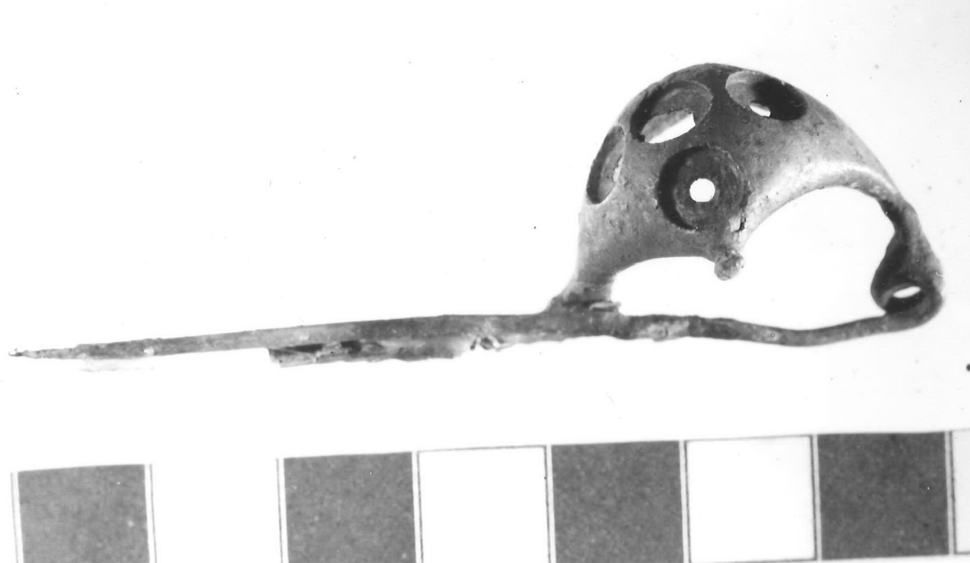 fibula a navicella - Piceno III (inizio/primo quarto secc. VII-VI a.C)