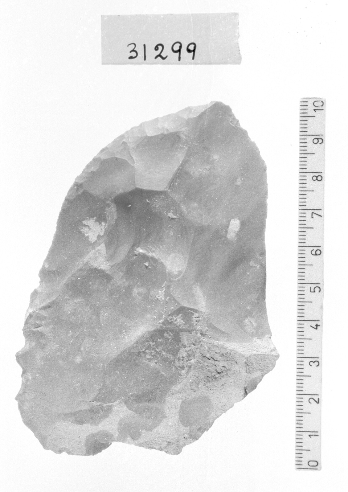 raschiatoio trasversale convesso - Gravettiano (Paleolitico superiore)