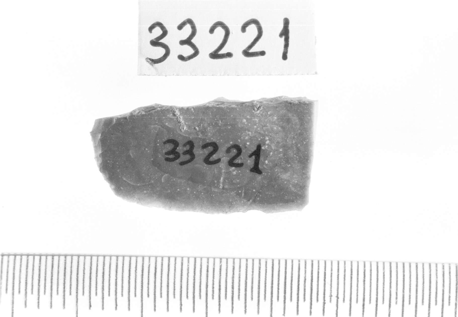 lamella a dorso e troncatura obliqua/ frammento - Epigravettiano (Paleolitico superiore)