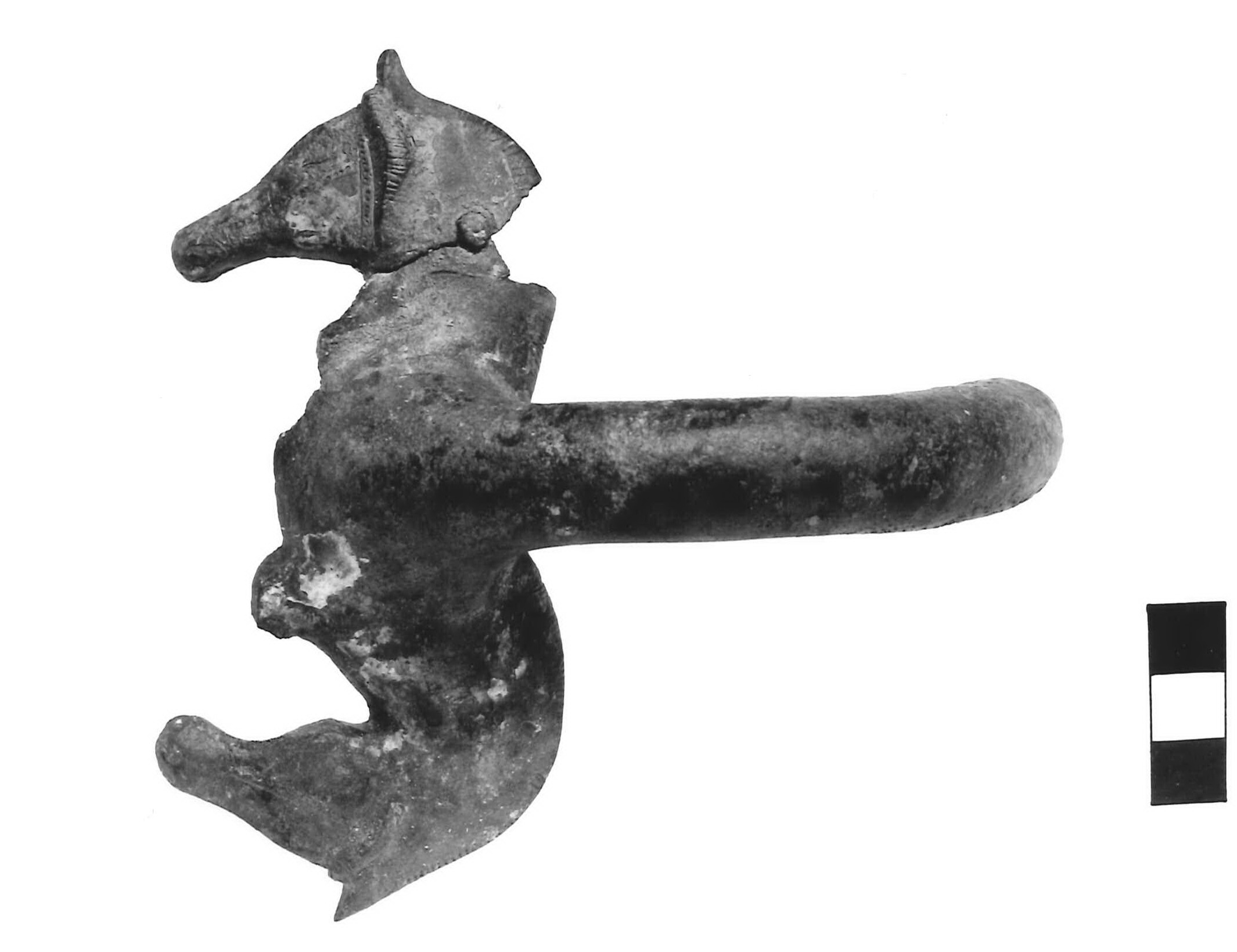 anse orizzontali di hydria - produzione magnogreca (sec. VI a.C)