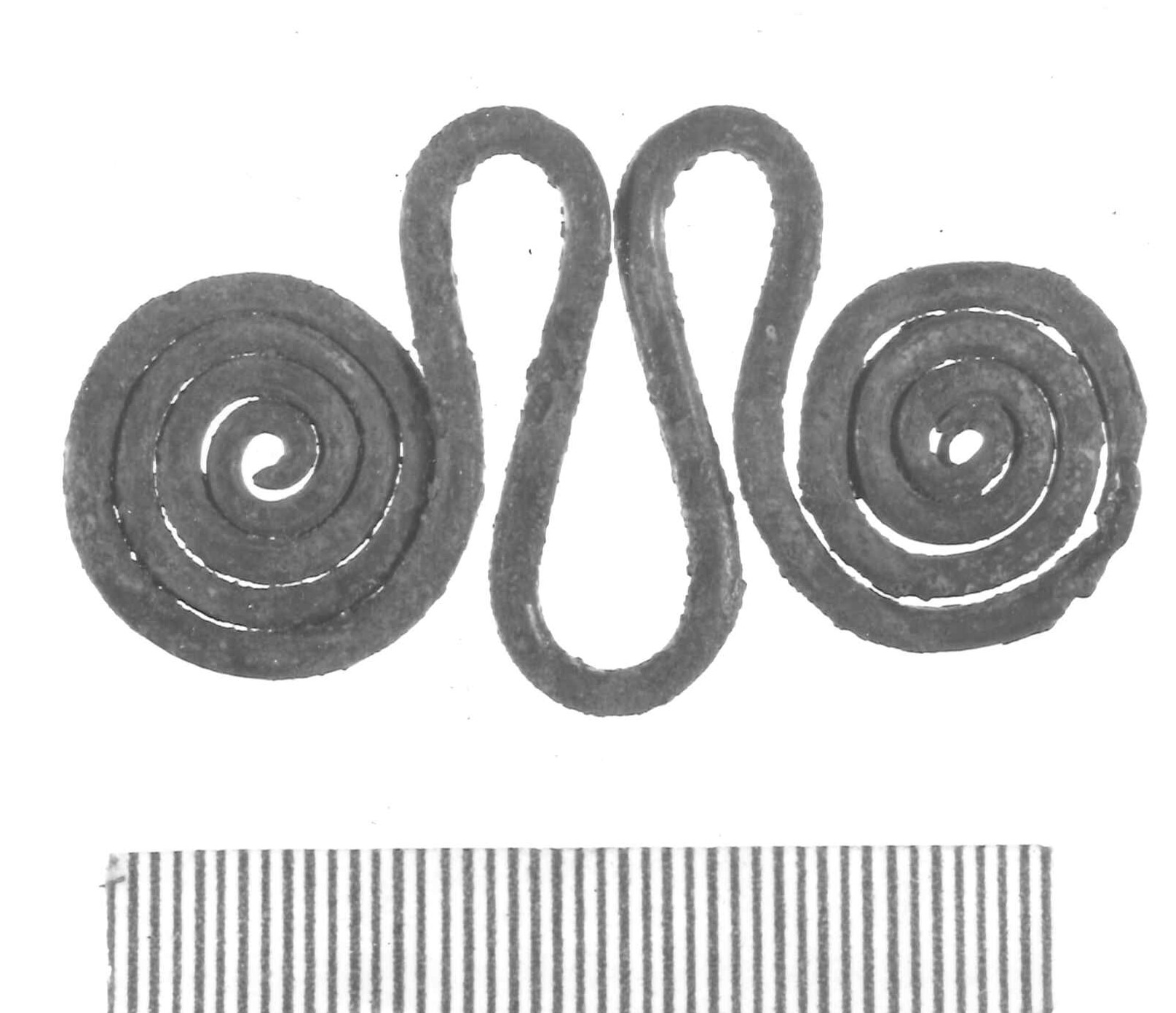 pendaglio ad occhiali - Piceno IV A (sec. VI a.C)