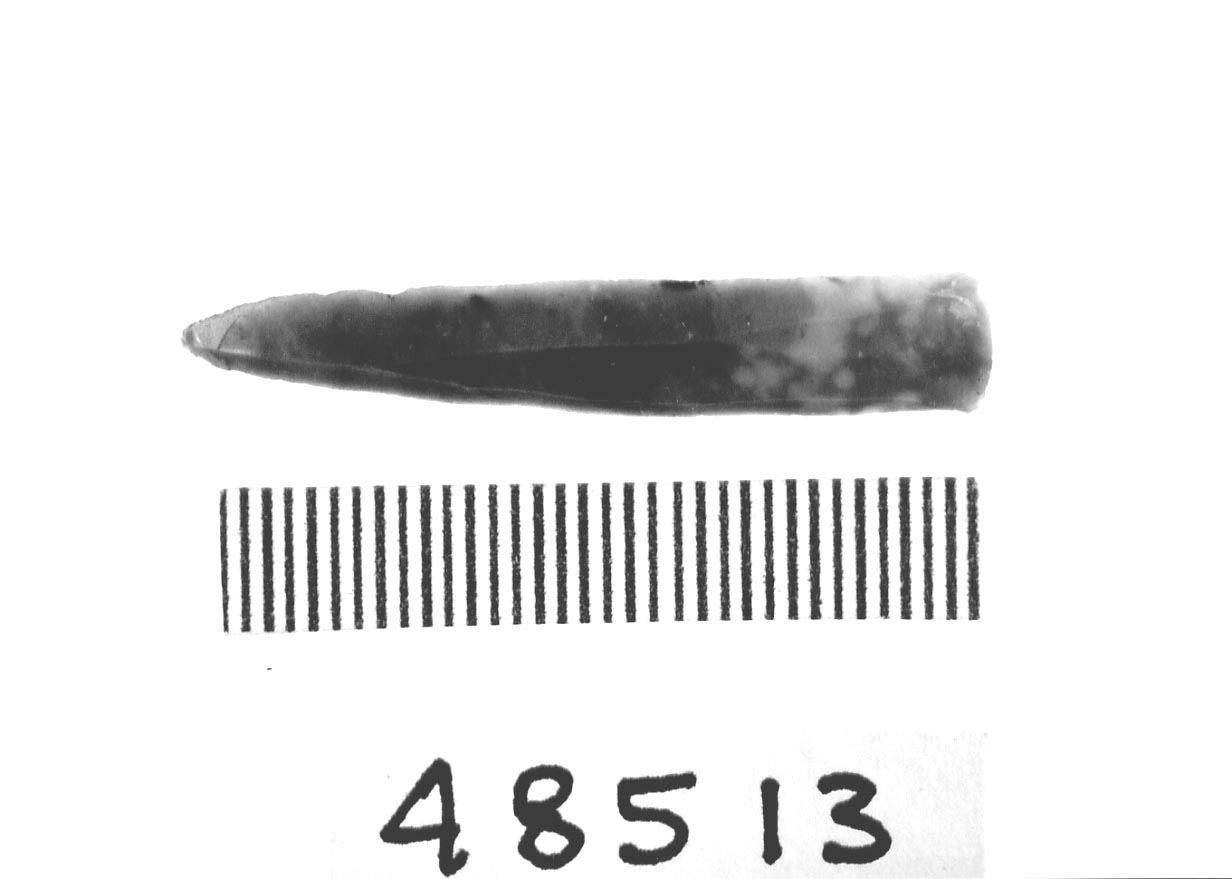 lamella non ritoccata con punta naturale (Subneolitico)