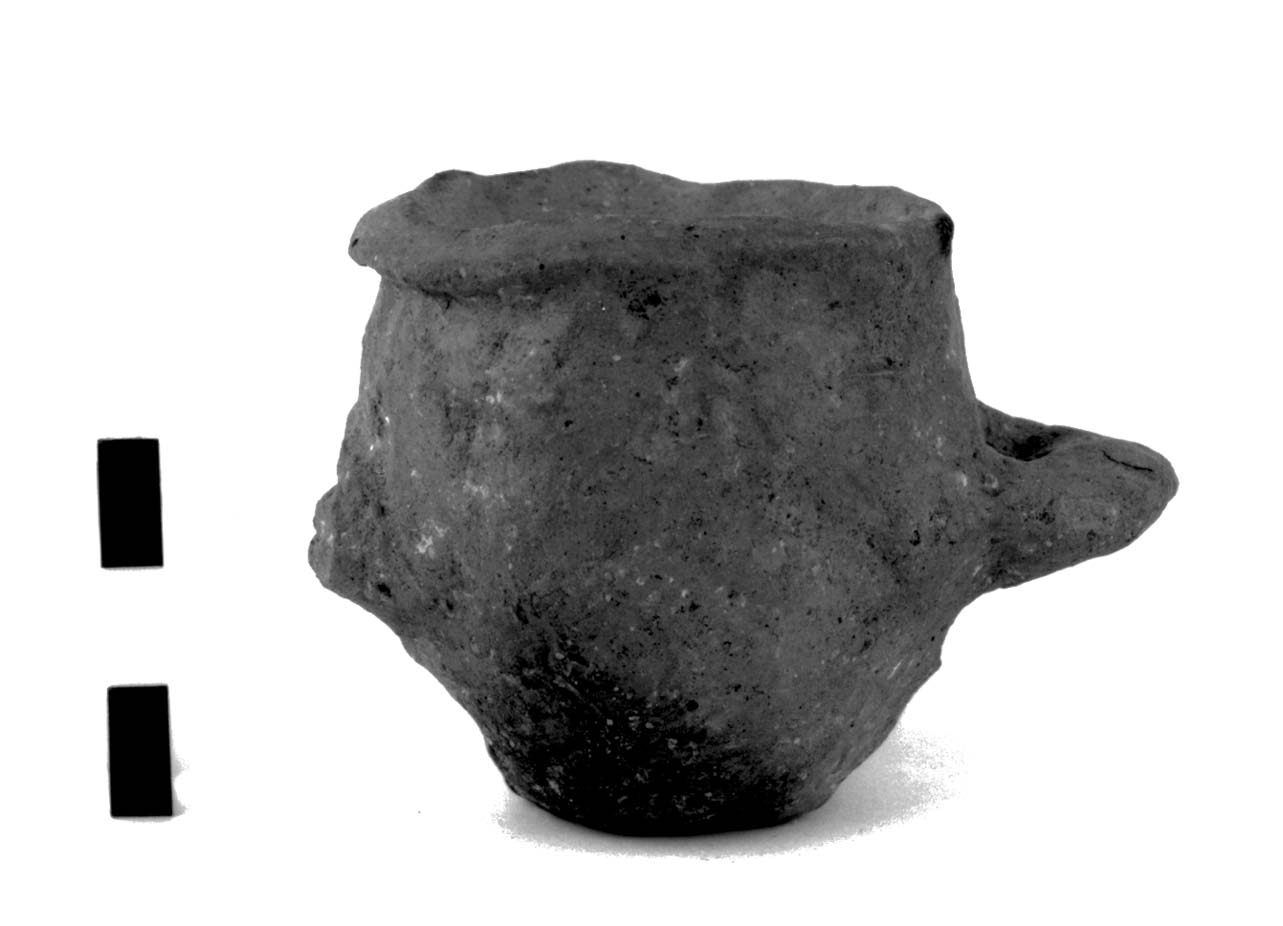 olla globulare miniaturistica - Piceno II-IV (secc. VIII a.C.-VI a.C)