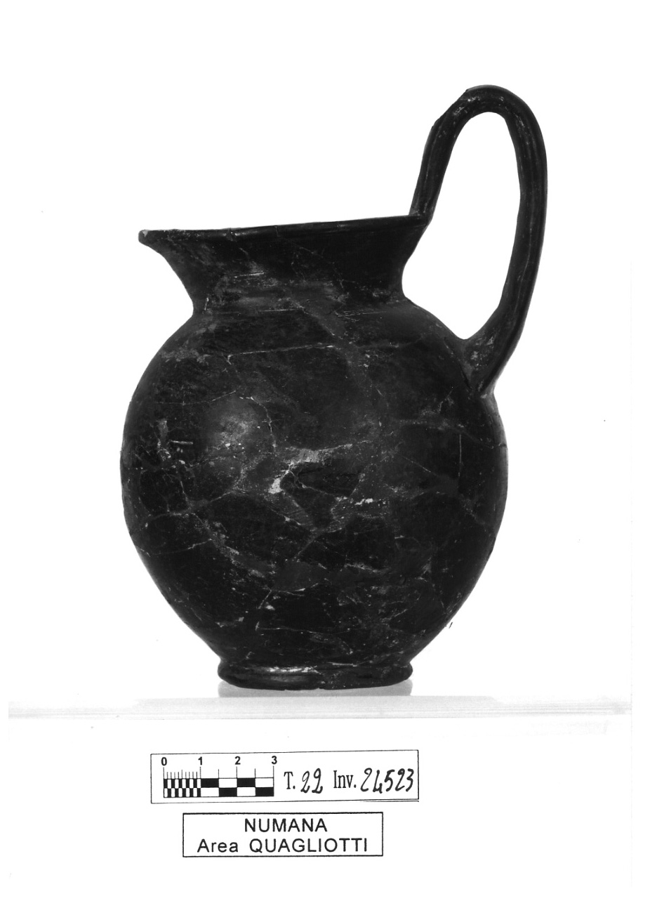 brocca globulare - fase Piceno IV B (secc. VI-V a.C)