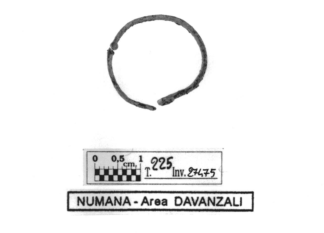 anello digitale - fase Piceno IV B (primo quarto sec. V a.C)