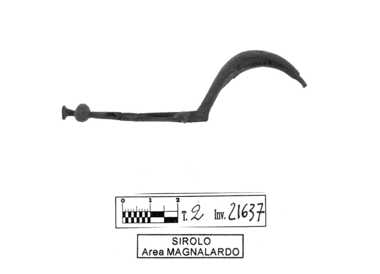 fibula a sanguisuga - fase Piceno IV B (fine/ inizio secc. VI-V a.C)