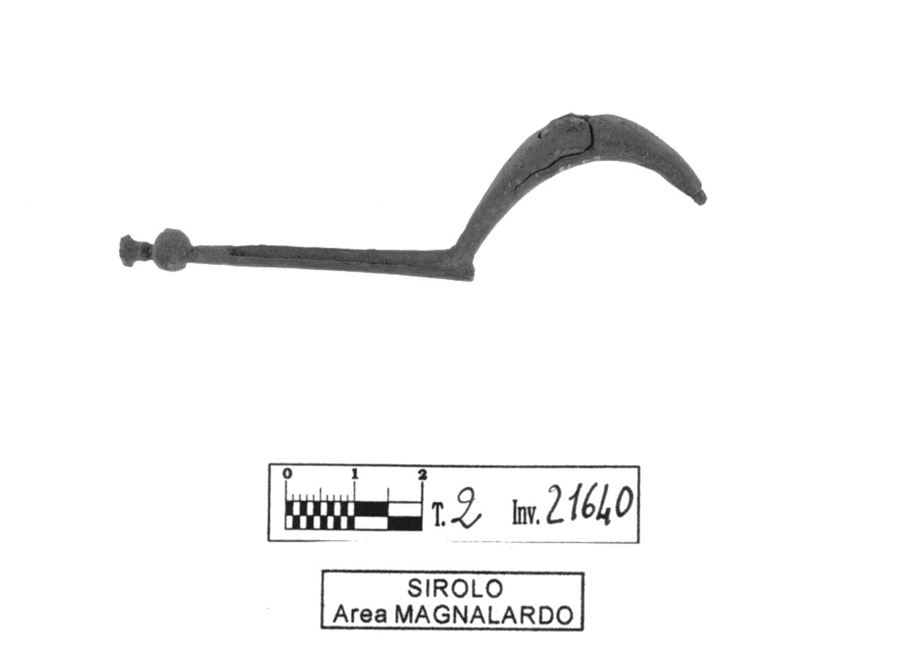 fibula a sanguisuga - fase Piceno IV B (fine/ inizio secc. VI-V a.C)