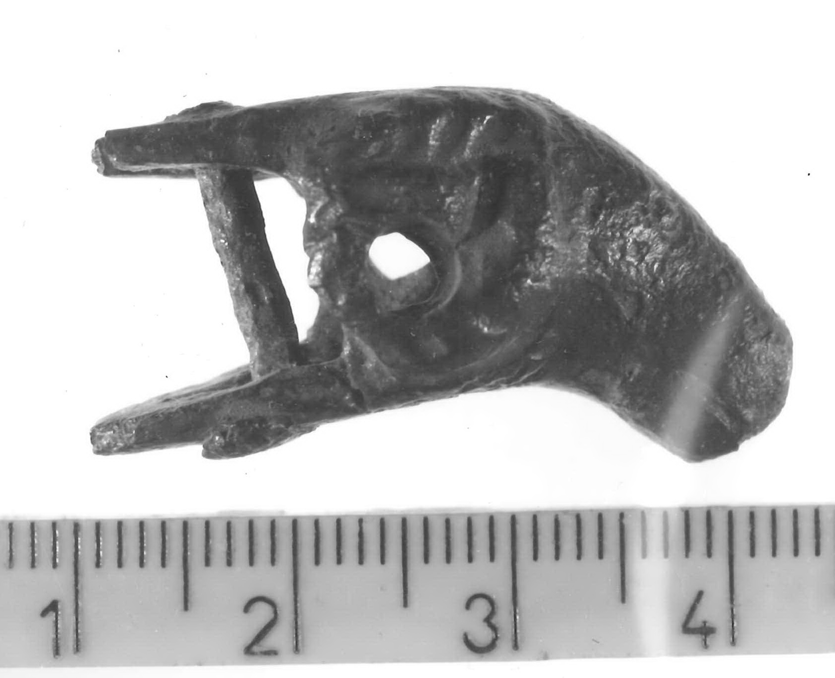 protome di ariete (applique) - Piceno V (fine sec. V a.C)