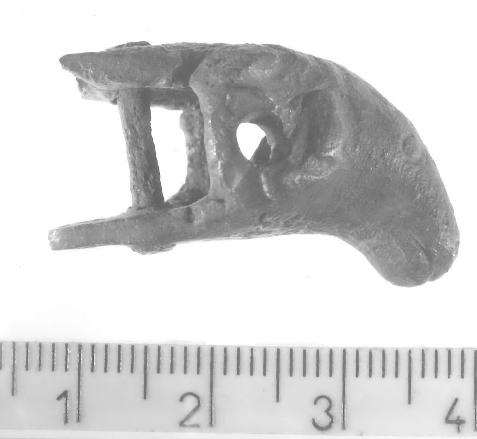 protome di ariete (applique) - Piceno V (fine sec. V a.C)