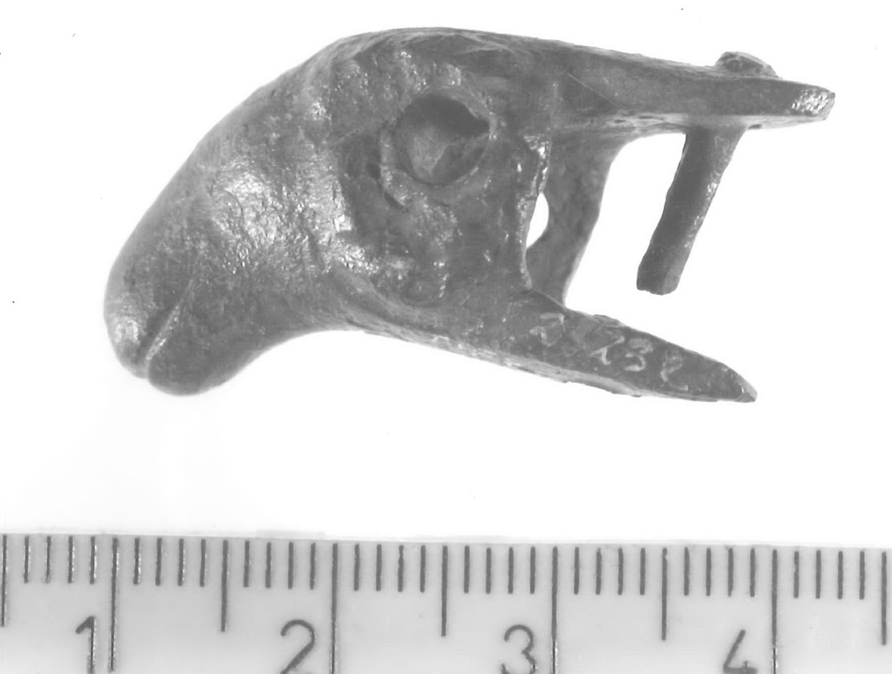 protome di ariete (applique) - Piceno V (fine sec. V a.C)