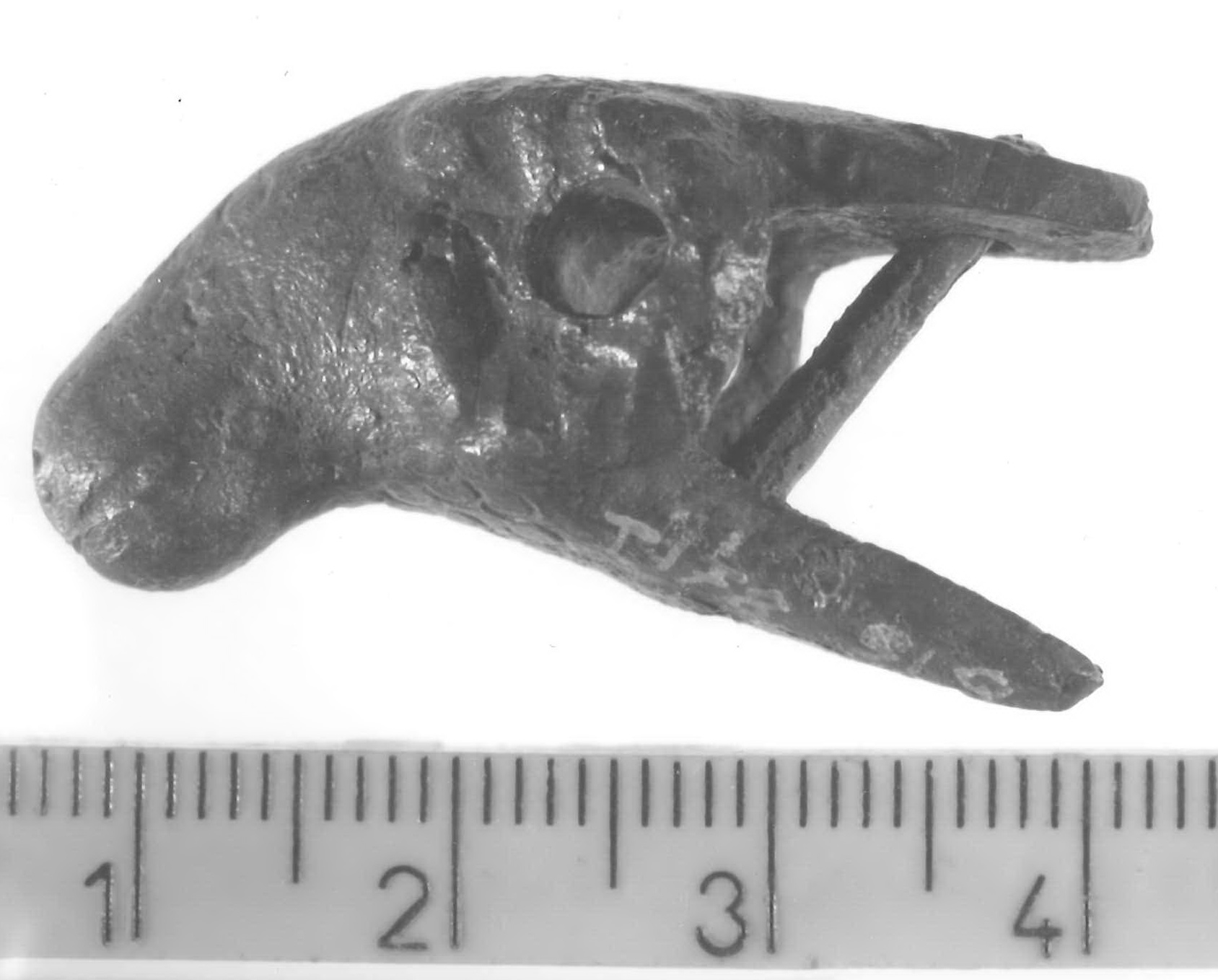 protome di ariete (applique) - Piceno V (fine sec. V a.C)