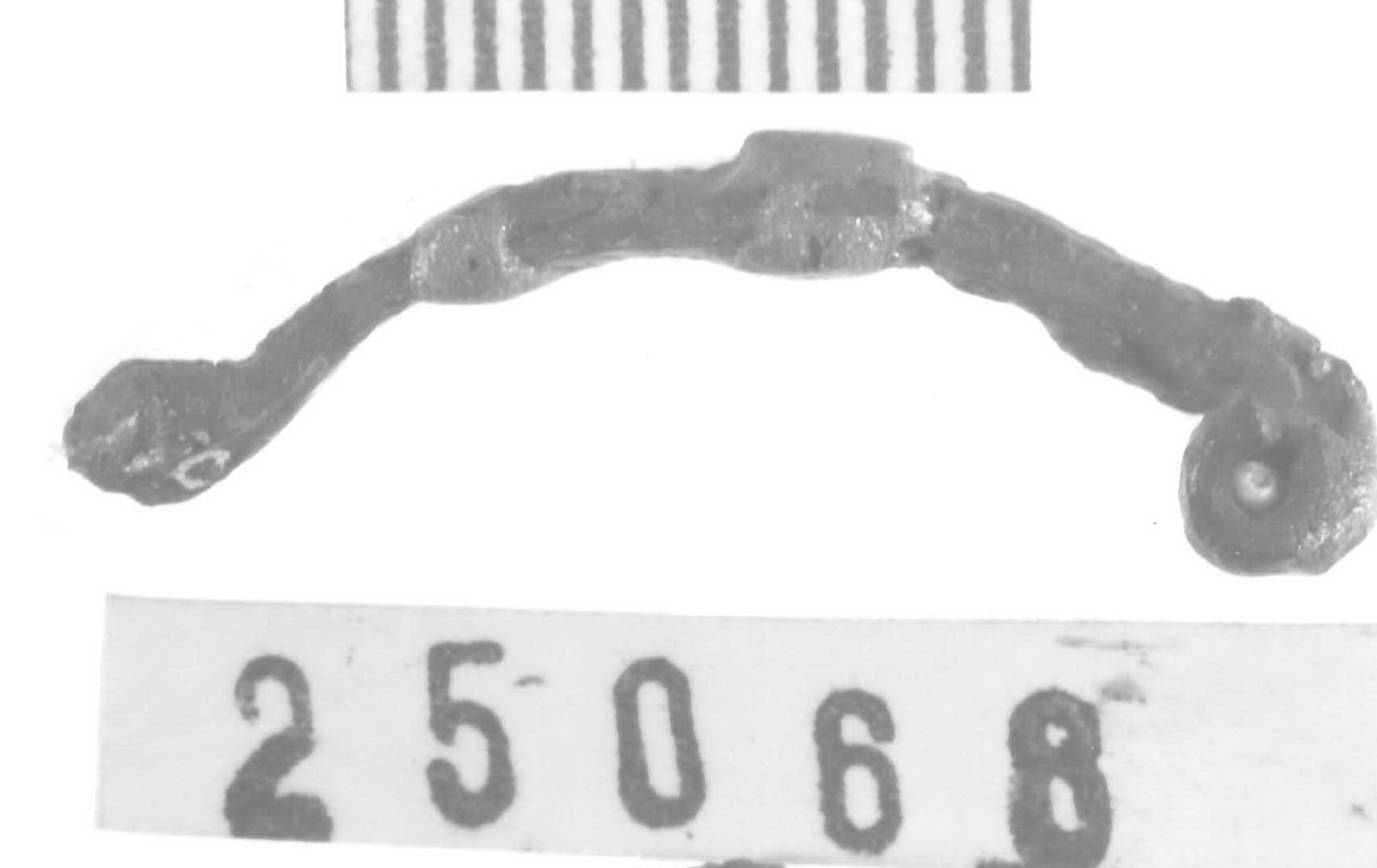 fibula ad arco leggermente ingrossato - Piceno V (fine sec. V a.C)