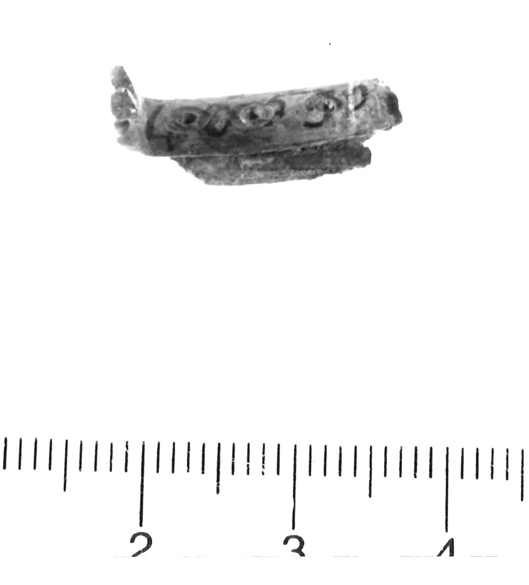 fibula/ frammento, variante del tipo "Certosa" - Piceno IV B (sec. VI a.C)