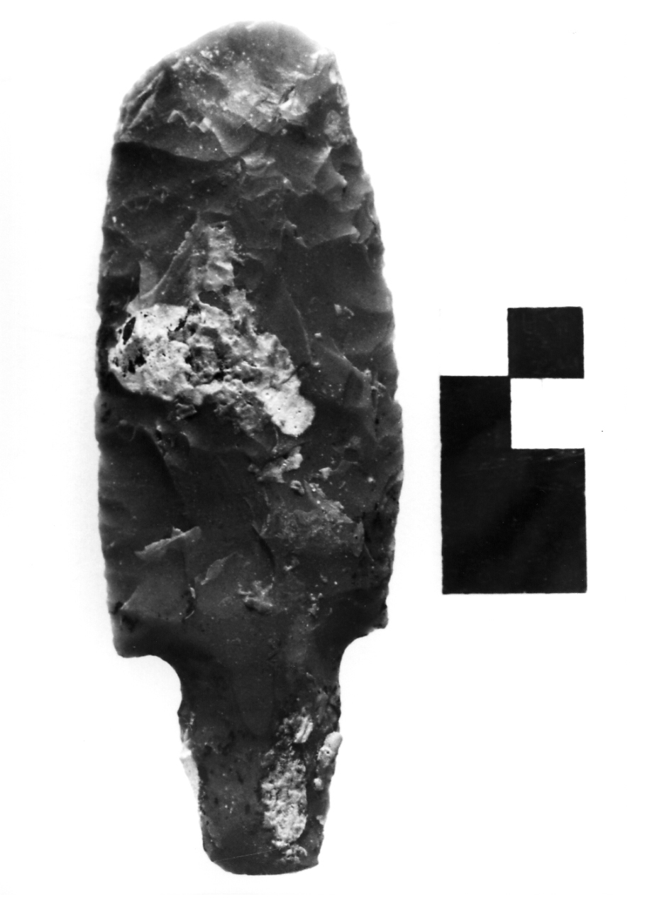 punta foliata peduncolata - eneolitico (prima metà III millennio a.C)