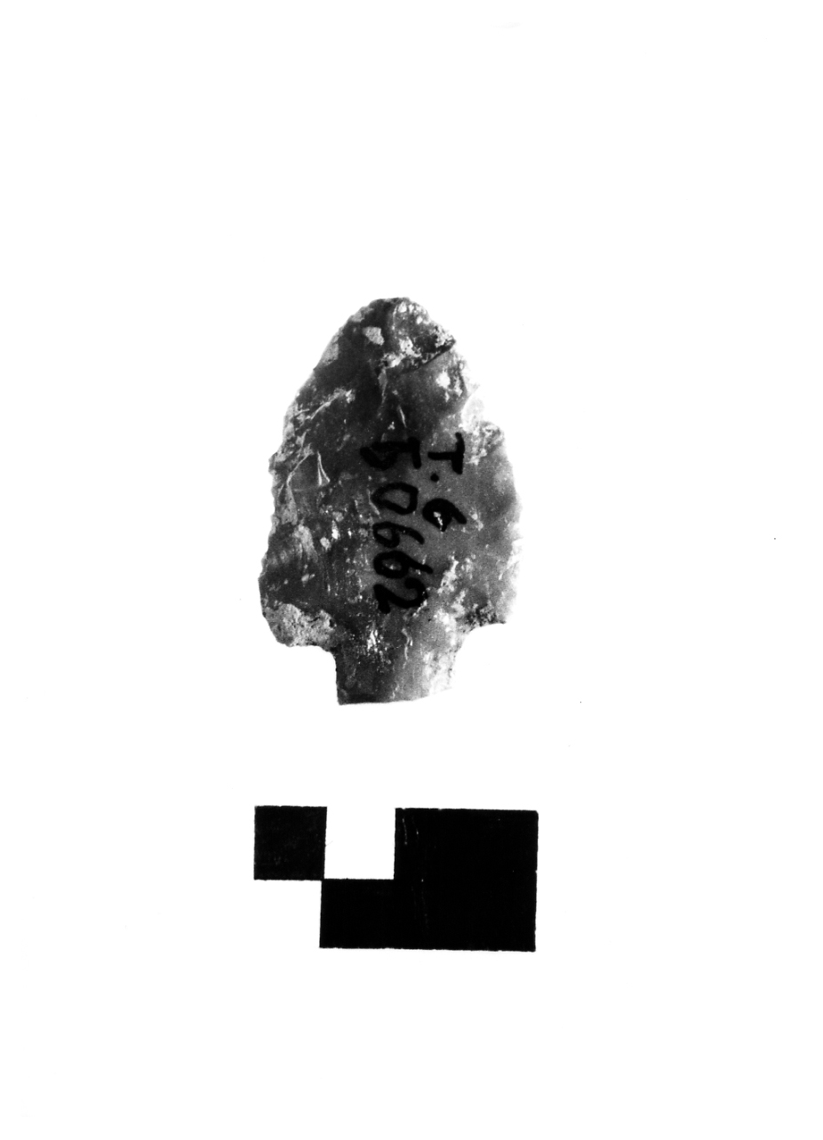 punta foliata peduncolata - eneolitico (prima metà III millennio a.C)
