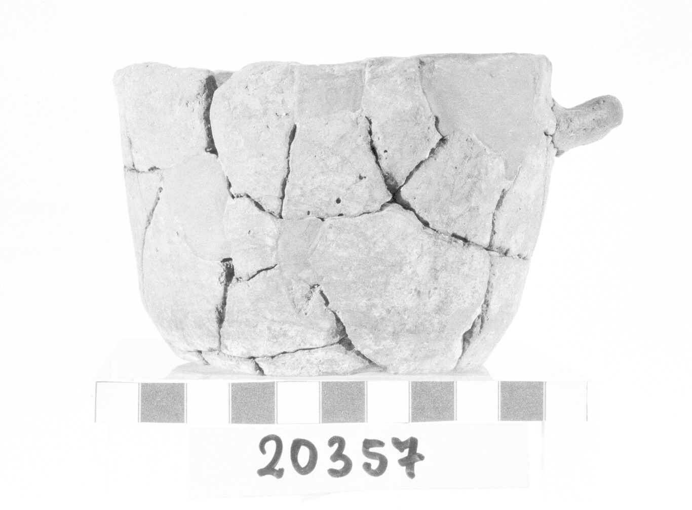 tazza tronconconica con presa plastica (Bronzo finale)