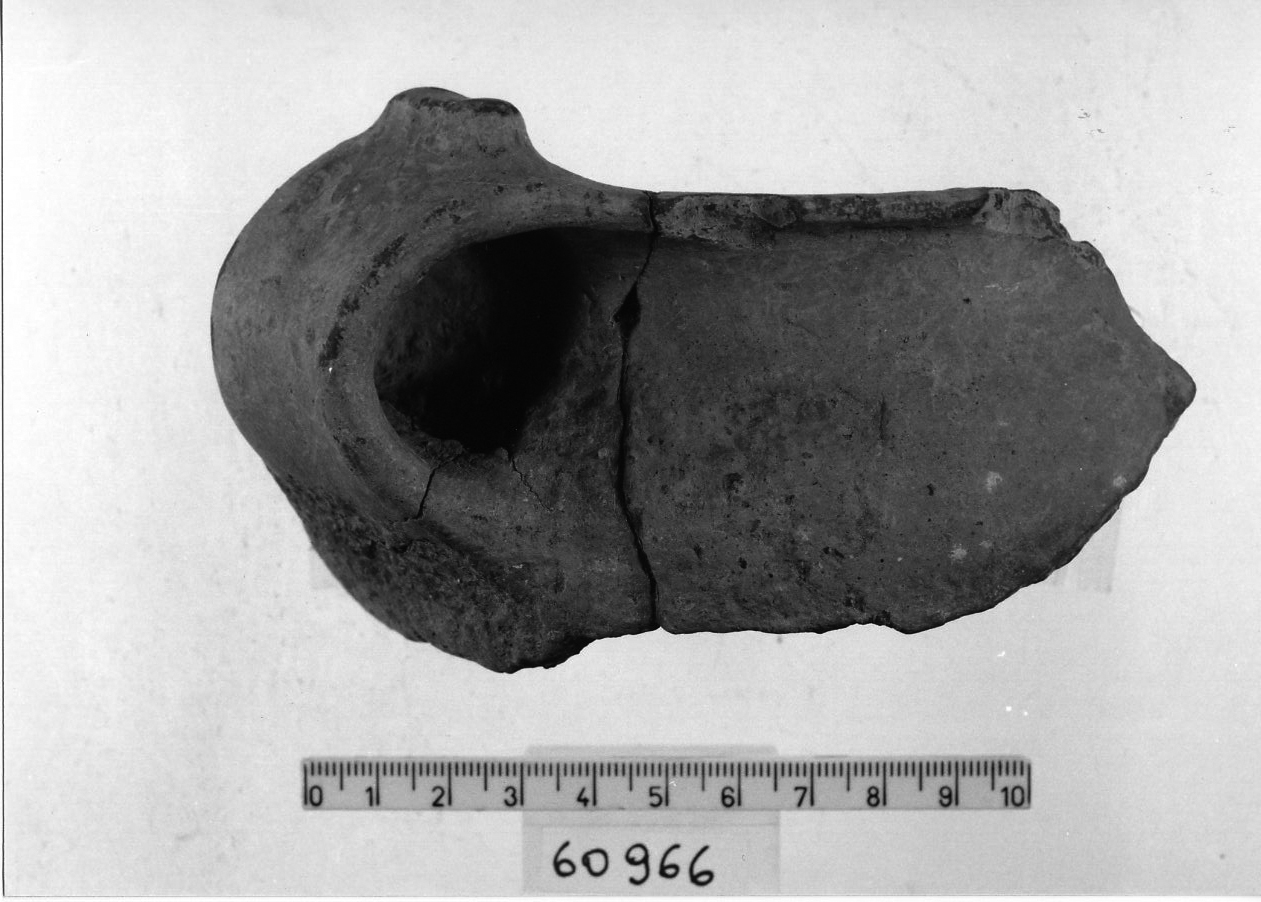 tazza con ansa a nastro con sopraelevazione (Bronzo medio 3)