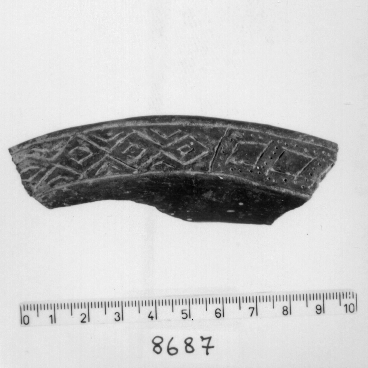 orlo a tesa/ frammento - facies appenninica (Bronzo medio 3)