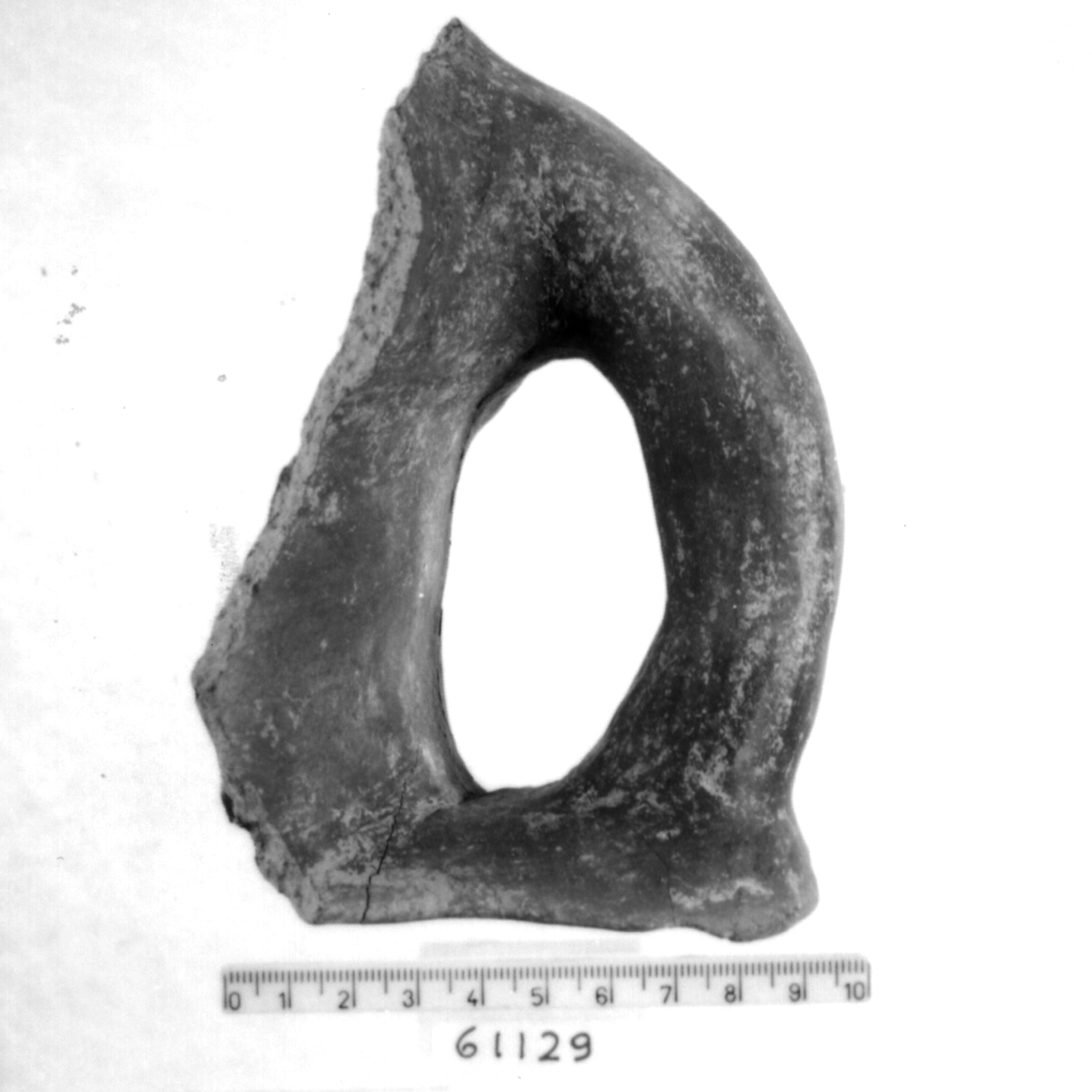 vaso a becco-ansa/ frammento (Bronzo recente)